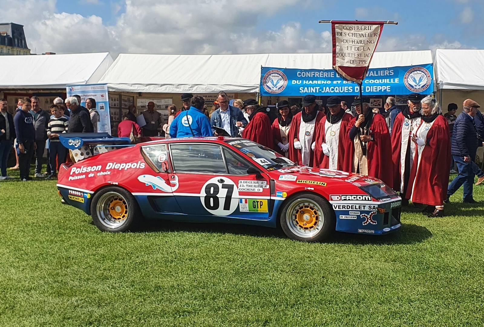 Alpine A310 GTP racing car in period livery