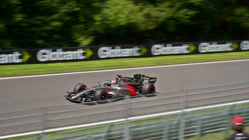 Audi R26 Formula 1 car at Spa-Francorchamps