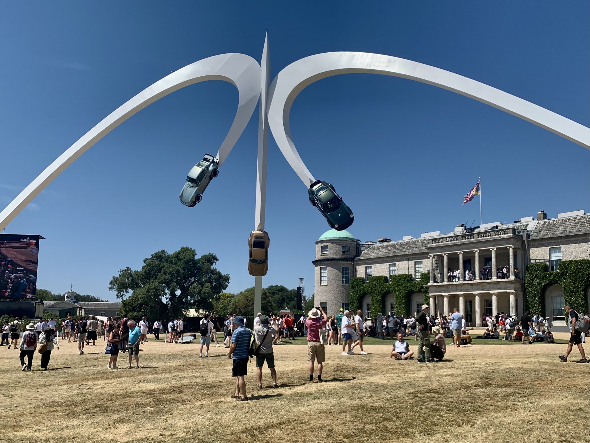 Gerry Judah structure at the 2026 Goodwood Festival of Speed