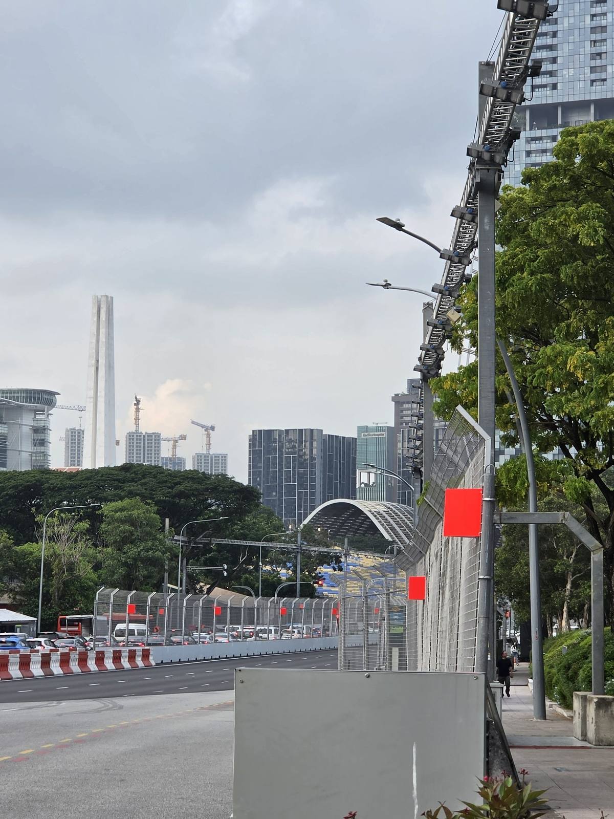 Singapore Grand Prix street circuit under preparation