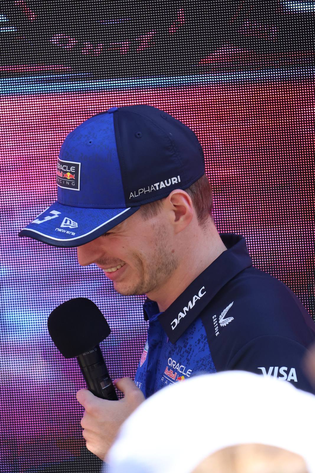 Max Verstappen at a Red Bull fan event in Melbourne